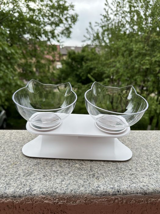 Bol ortopedic pentru hrana si apa pisici