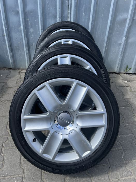 Jante aliaj 5x100mm, anvelope vara 225/45 R17, Audi TT, A1, A3, etc