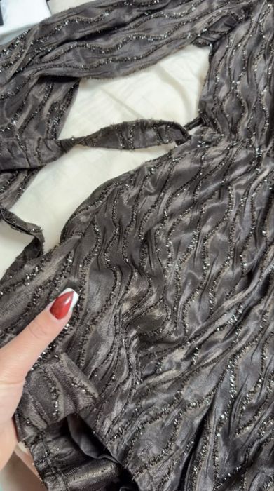 Dizi кафяв гащеризон с лъскави елементи