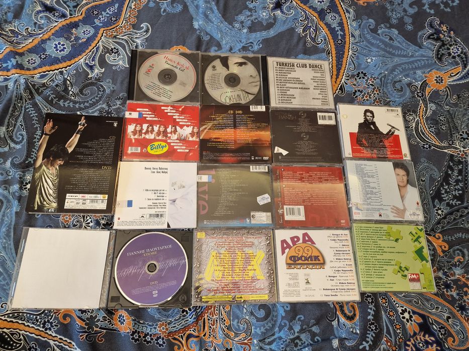 CD и DVD гръцка, българска и турска музика