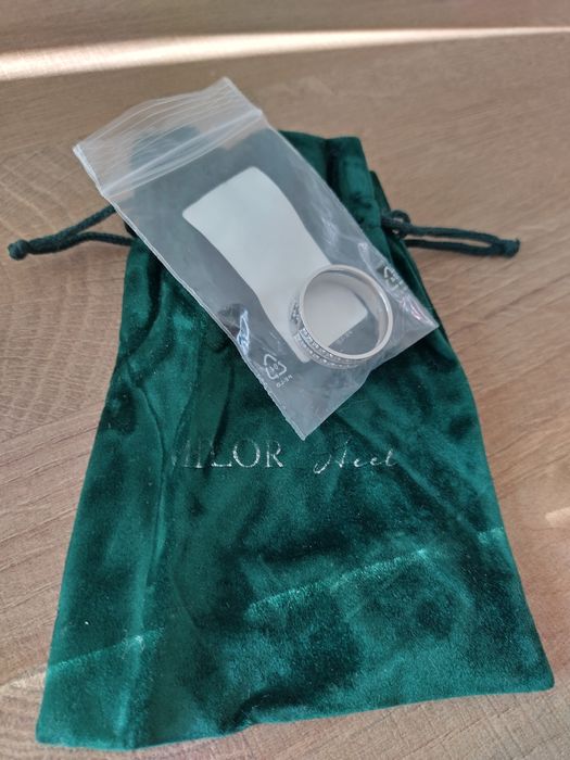 Milor Steel Пръстен с оникс и цирконии