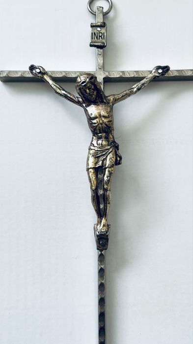 Метален кръст Разпятие Христово Италия