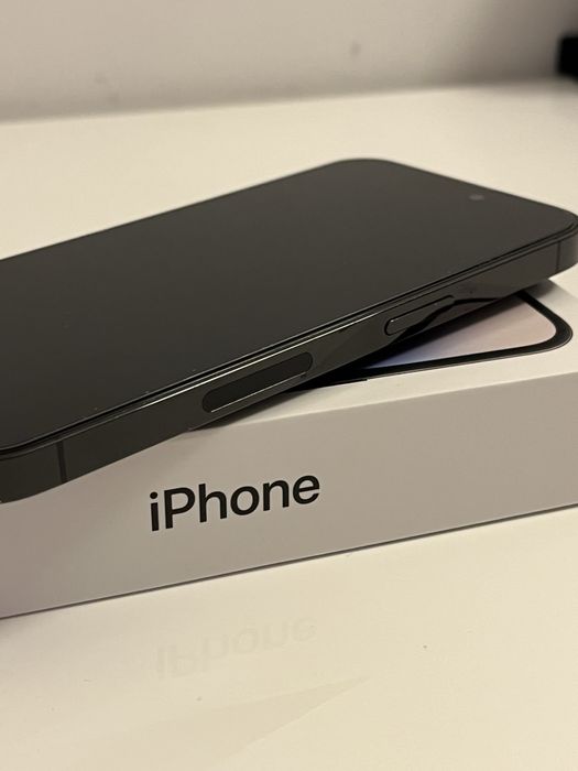 Iphone 14 Pro Black 128GB 85% BH E Sim Пълен комплект кейс и протектор