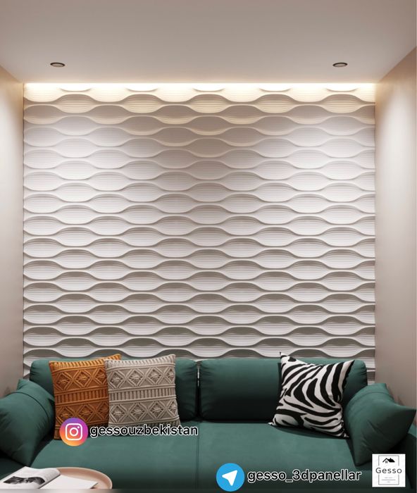 Гипсовый 3д панель MOON | gips 3d panel | decor | 3д панели | aboy