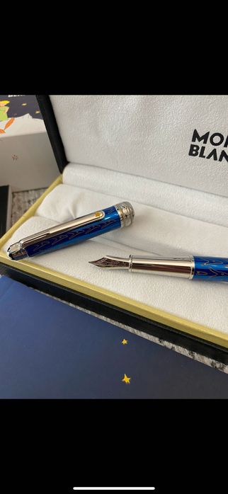 Stilou Mont Blanc Micul print albastru deschis