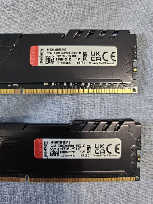 Kingston FURY Beast Black DDR4 16GB (2x8) CL16 2666Mt
