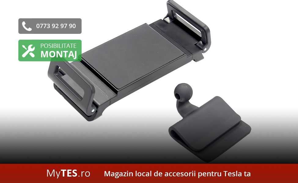 Suport pliabil telefon / tableta pt pasager bancheta - Tesla Model 3/Y