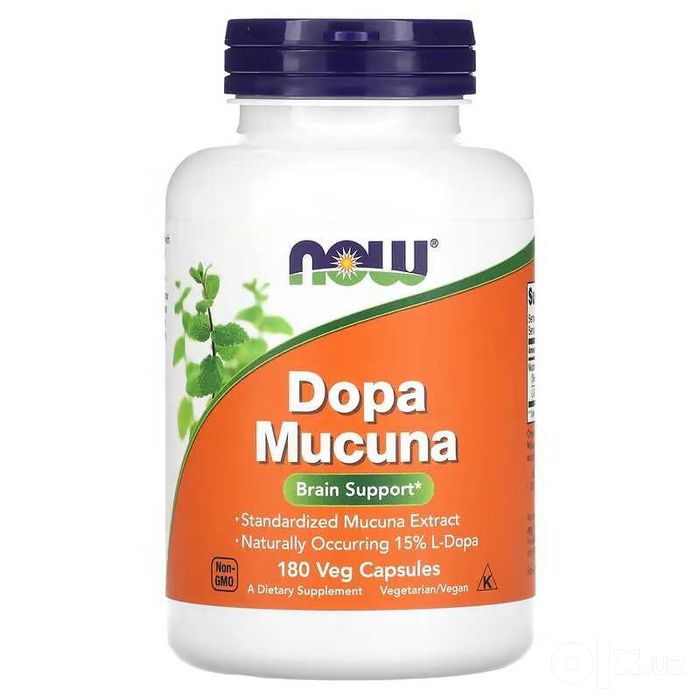 NOW Foods Dopa Mucuna мукуна жгучая допа мусуна мусина доп муцина