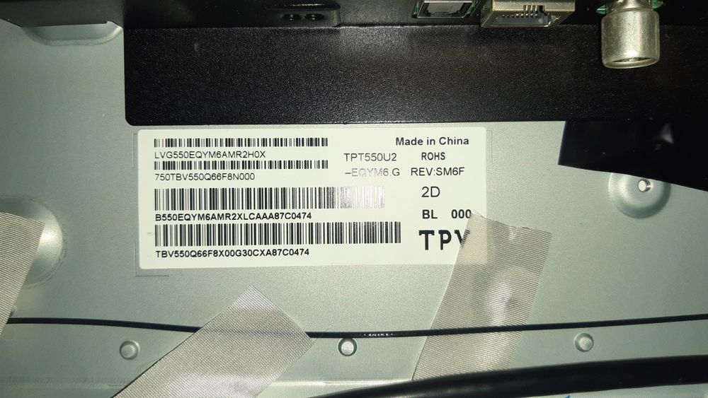 Placa de baza, T-CON, sursa alimentare TV Philips 55 "