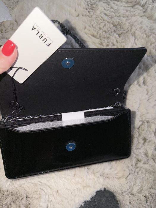 Furla Diamante нова,черен лак