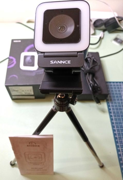 2K Webcam SANNCE W400 – автофокус, 2 микрофона
