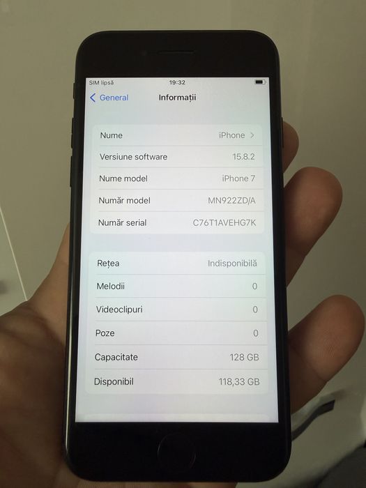 Vand iphone 7 de 128 gb