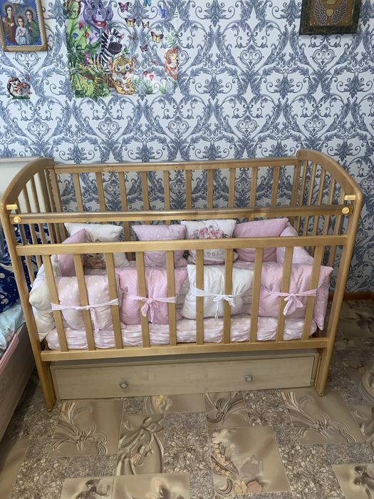 Кровать детская манежка