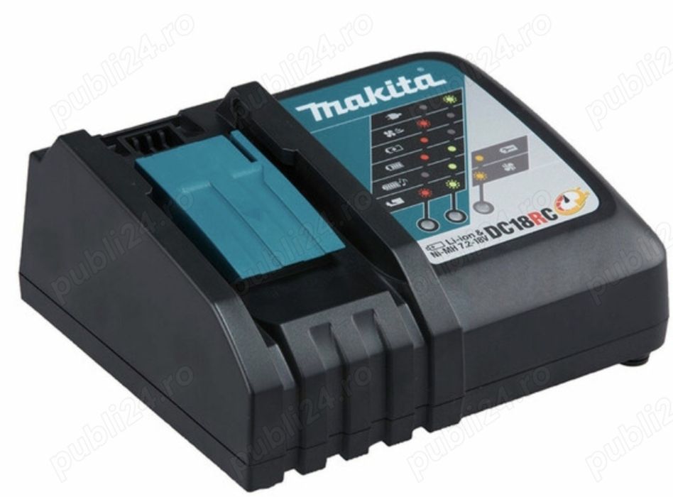 Makita DC18RC-Incarcator rapid Li-ion:14,4-18V-Ni-Mh:7,2-14,4V 280 lei