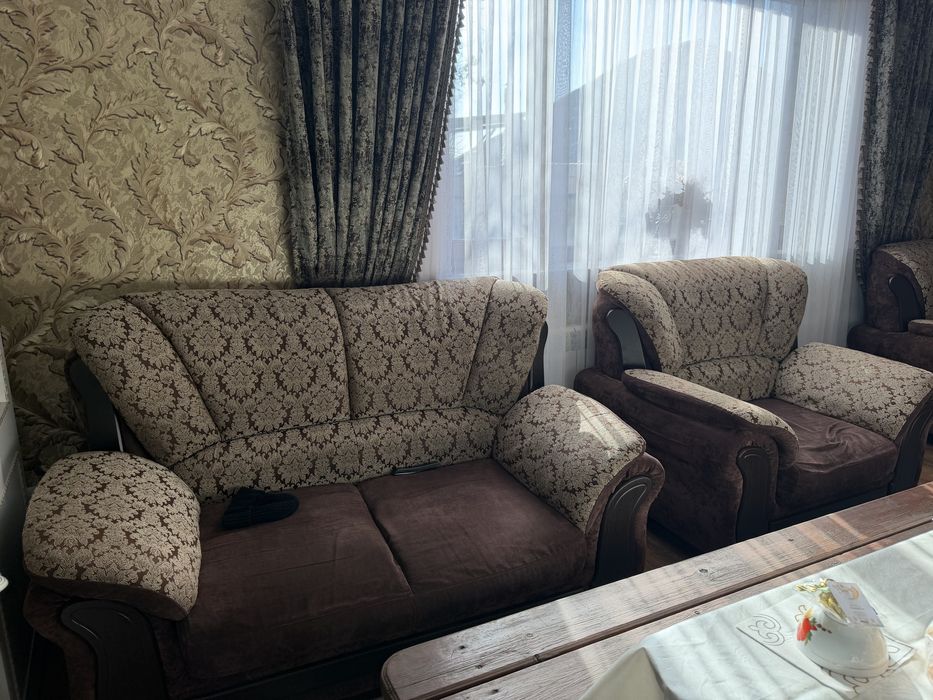 Продам бу диван и кресла
