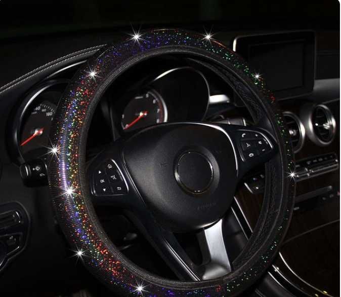 Еластичен калъф за волан, блестящ