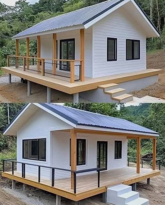 Case modulare pe structura metalica