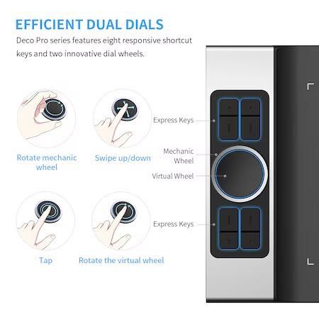 Tableta Grafica XP-PEN Digital Deco Pro MW Pen Tablet