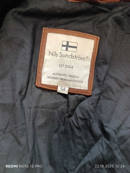 Nils Sundström''оригинално мъжко кожено яке шуба ХЛ размер