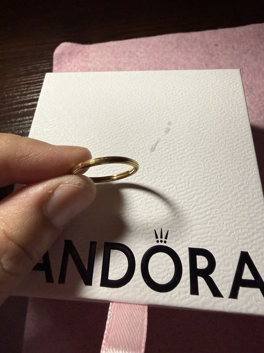кольцо pandora в позолоте размер 58