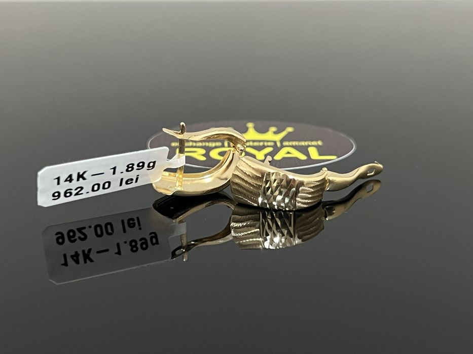 Bijuteria Royal CB : Cercei dama aur 14k 1,89 grame