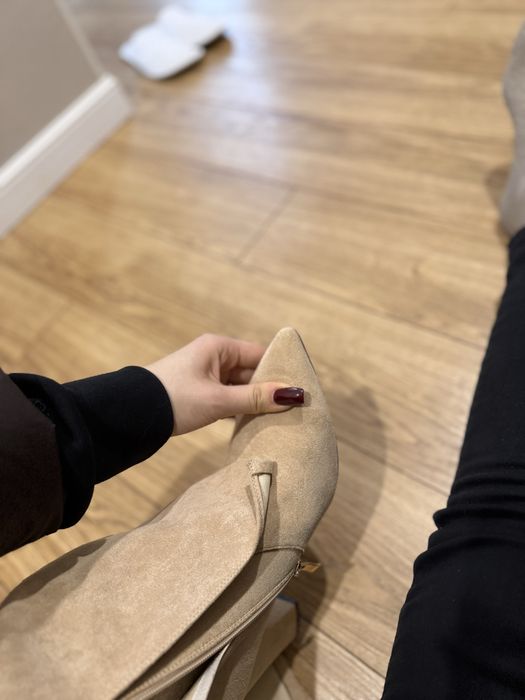 Сапоги бежевые новые