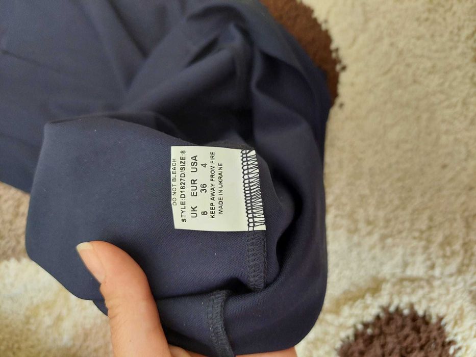 Rochie midi, bleumarin marimea 36, NOUA