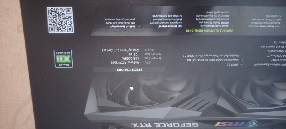 Msi rtx 3050 видео карта сотилади