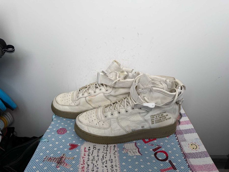 Nike SF Air Force 1 Mid Ivory Olive''оригинални маратонки 44 номер