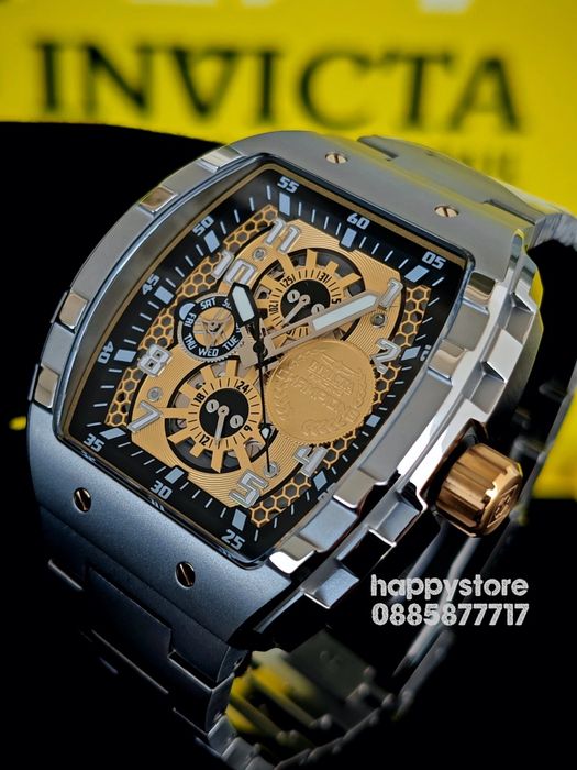 INVICTA Racing Champions Silver 47 mm, Инвикта нов ръчен часовник