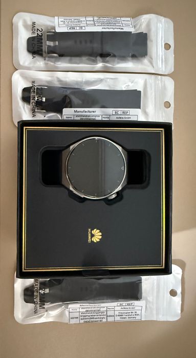 Huawei GT3 Pro negru cu garantie si bonus "la greu",curele