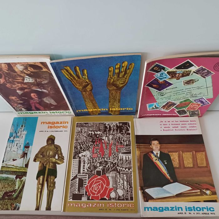 Colectie reviste Magazin istoric, 1975, 1976, 1977, stare foarte buna
