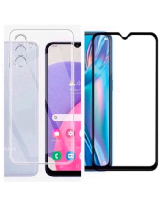 Husa Silicon Super + Folie Sticla Samsung A25/A22/A24/A12/A15/A16/A06