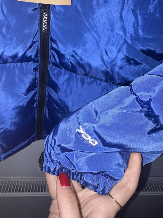 Geacă XL The North Face negru neagră albastru albastră deschis