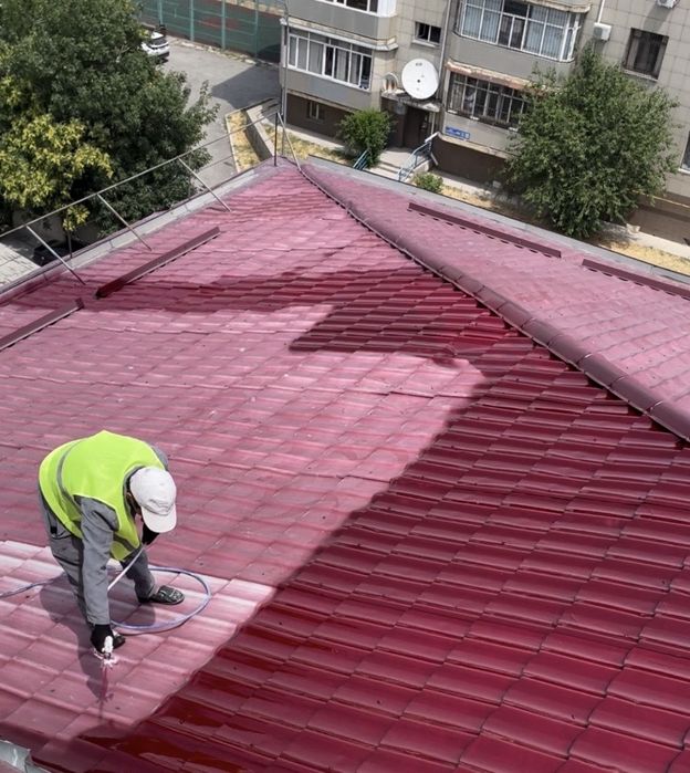 Покраска крыша стены и ангар