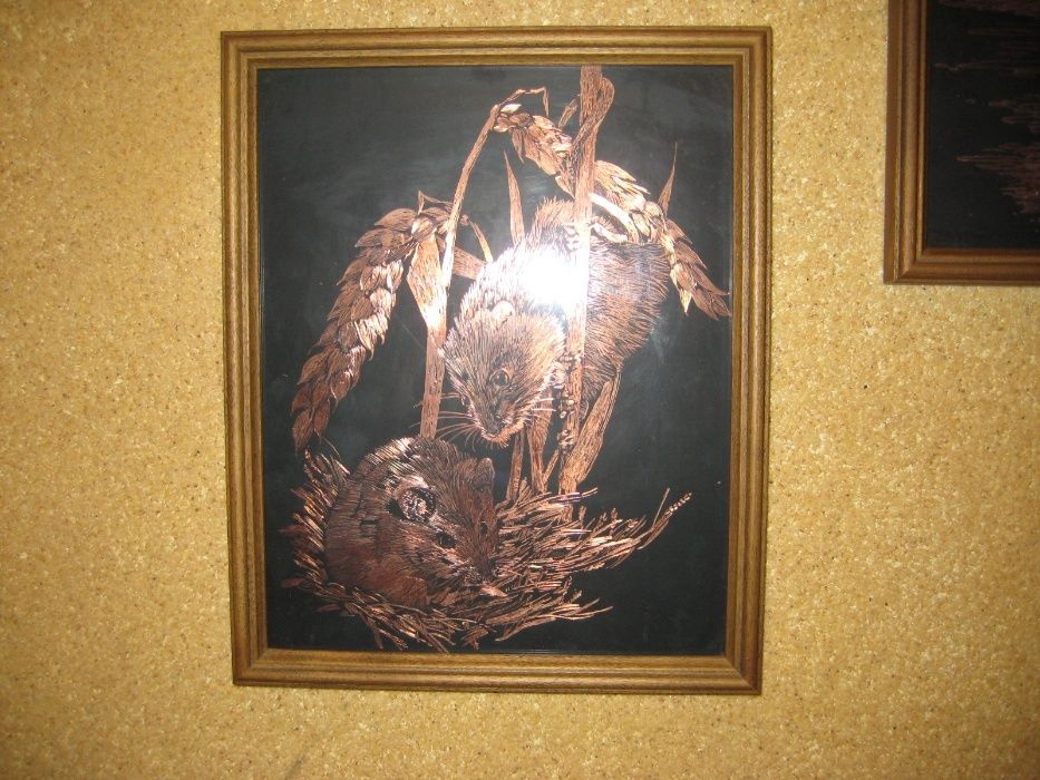 Картини-гравирани медни 2бр-100лв