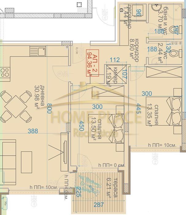 Просторен тристаен апартамент в кв.Виница.