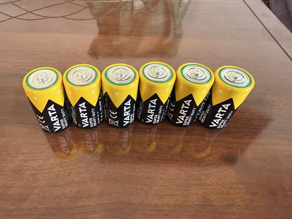 Батарейки VARTA R20P 1.5V новые