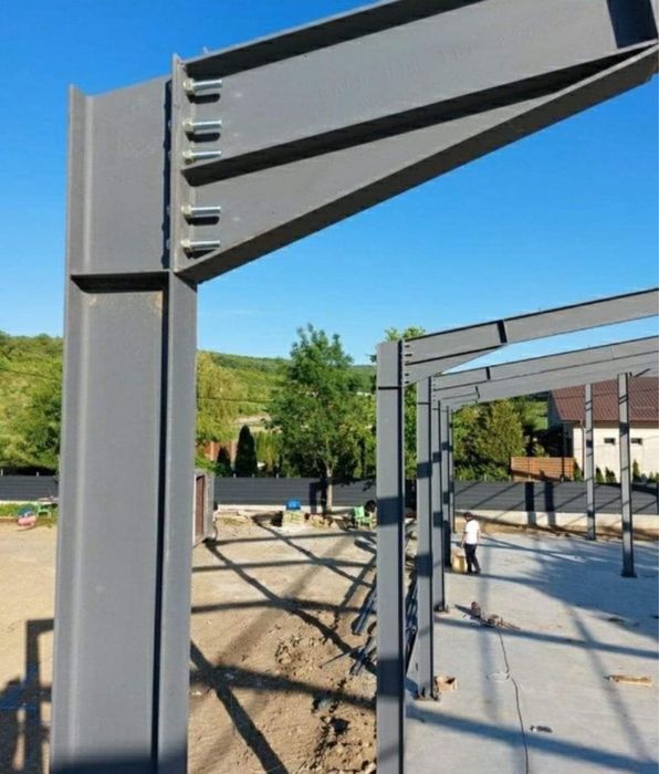 Vand hale si structuri metalice sau schimb cu duba