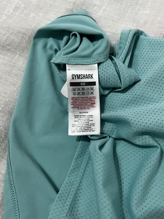 Maieu crop top gymshark turcoaz
