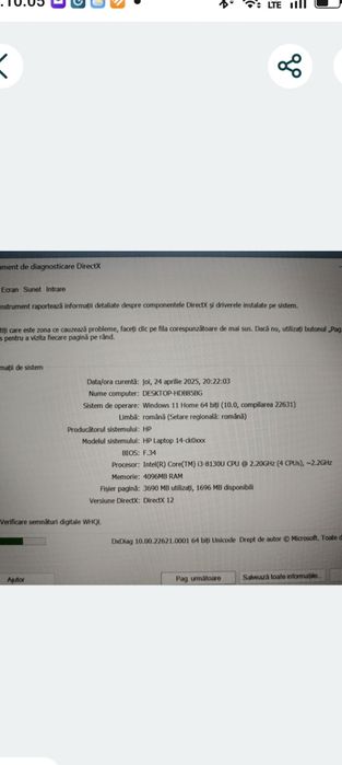 Dezmembrez sau vând/ i3 gen8 /HP 14-ck0825no