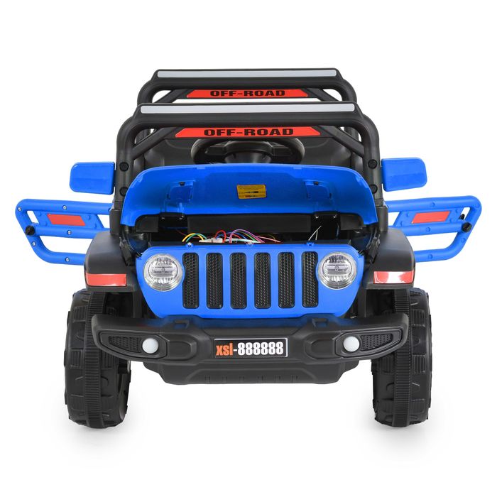 ТОП ЦЕНА!НОВО!Акумулаторен джип Tango BLUE с 12 V батерия,USB,Функция люлеене