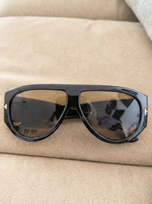 Ochelari tom ford de soare aviator oversized negri