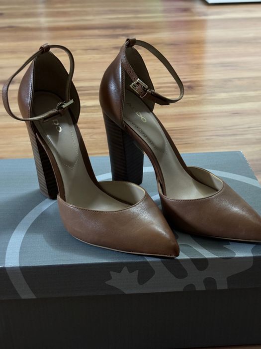 Pantofi piele maro