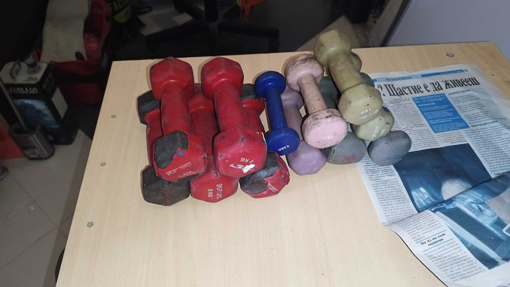 Гирички по 1кг, 2кг - фитнес дъмбели