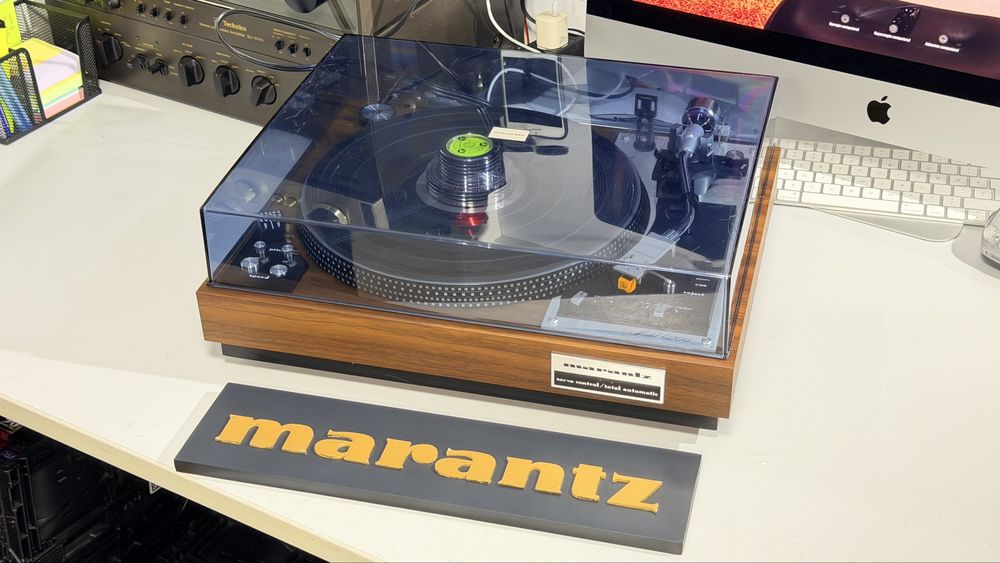 Marantz Model 6200 Pick-Up Vintage Hi-Fi Full Automatic, Servo Motor, Belt Drive, 33/45 RPM, Pitch Control, Braț S, Stroboscop, Audio-Technica
