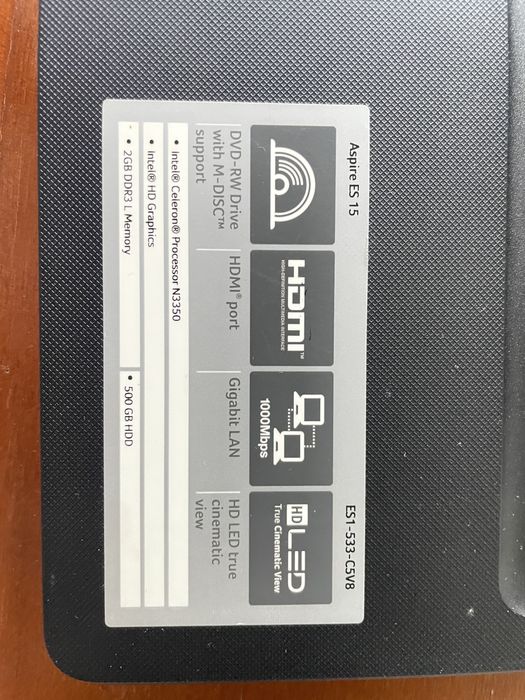 Ноутбук Acer Aspire ES15