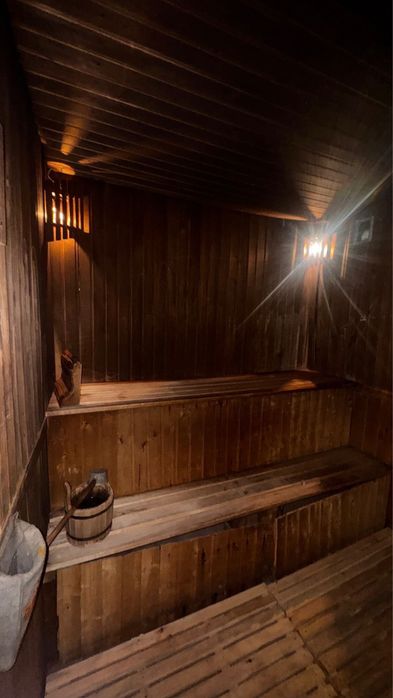 Баня из сруба, на дровах