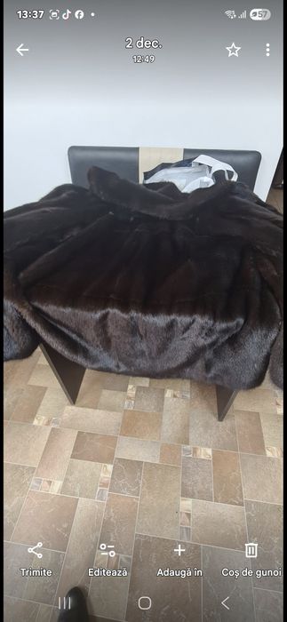 haină din blană naturalăNurcă,,(bizone)