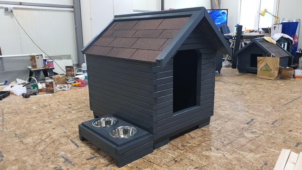 Cusca caine, model lemn masiv